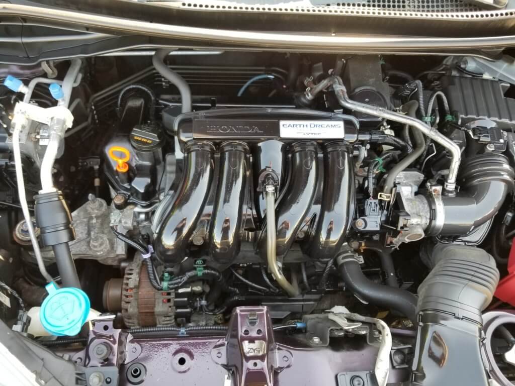 Honda Fit engine oil fill cap and dip stick