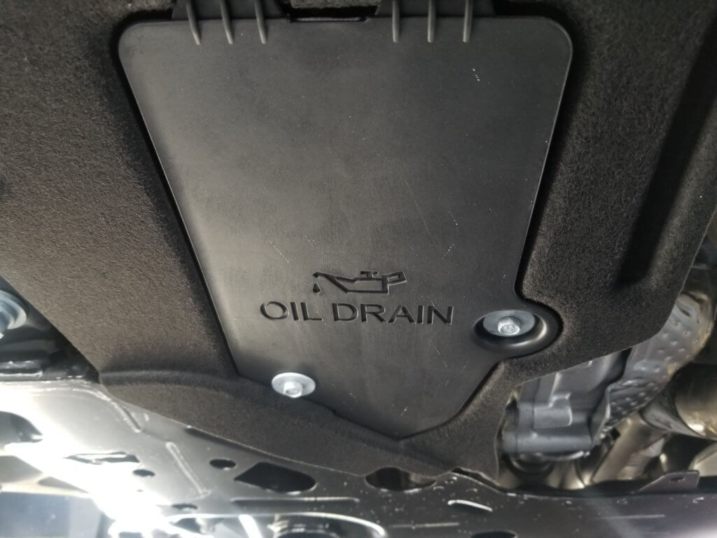 Jeep Cherokee oil drain plug access panel